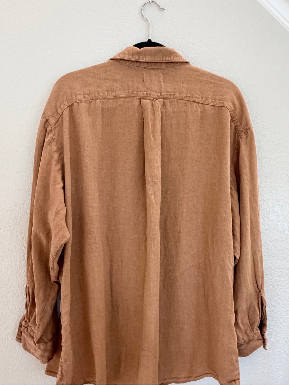 MATE the Label Button-Down Shirt in Rust Tan - Picture 6 of 8
